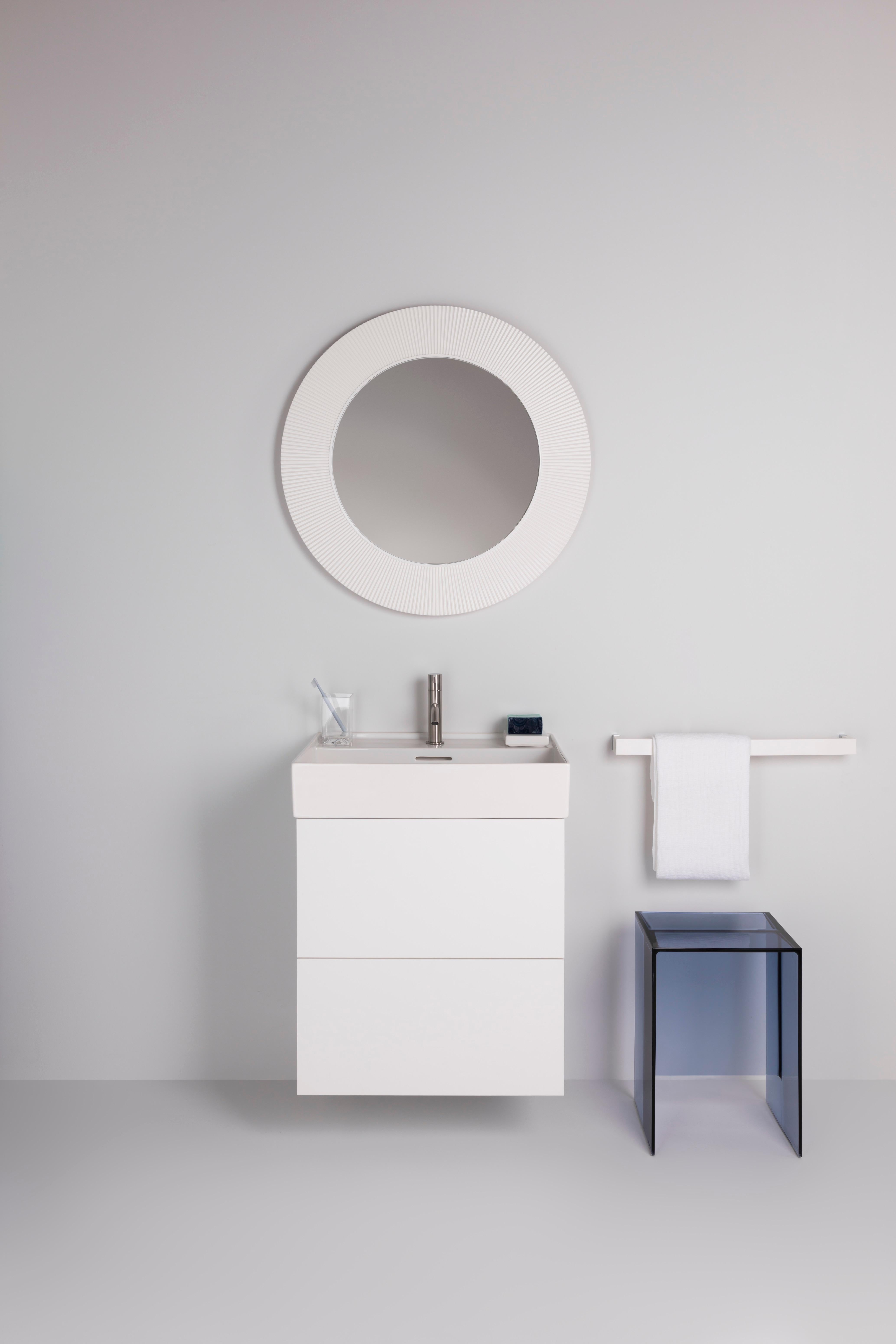 Italian Kartell All Saints Mirror in Glossy White by Ludovica and Roberto Palomba For Sale