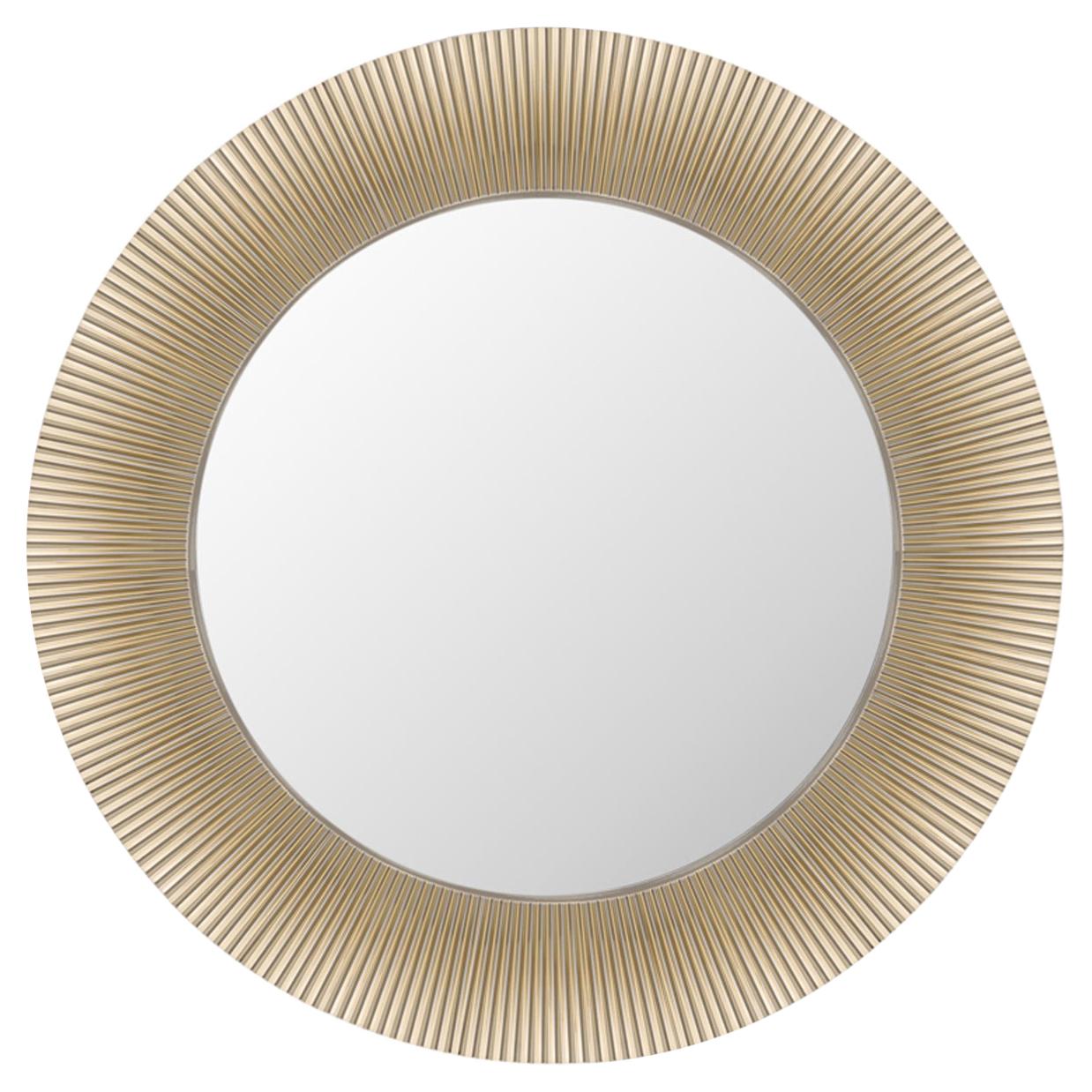 Kartell All Saints Mirror in Gold by Ludovica and Roberto Palomba For Sale