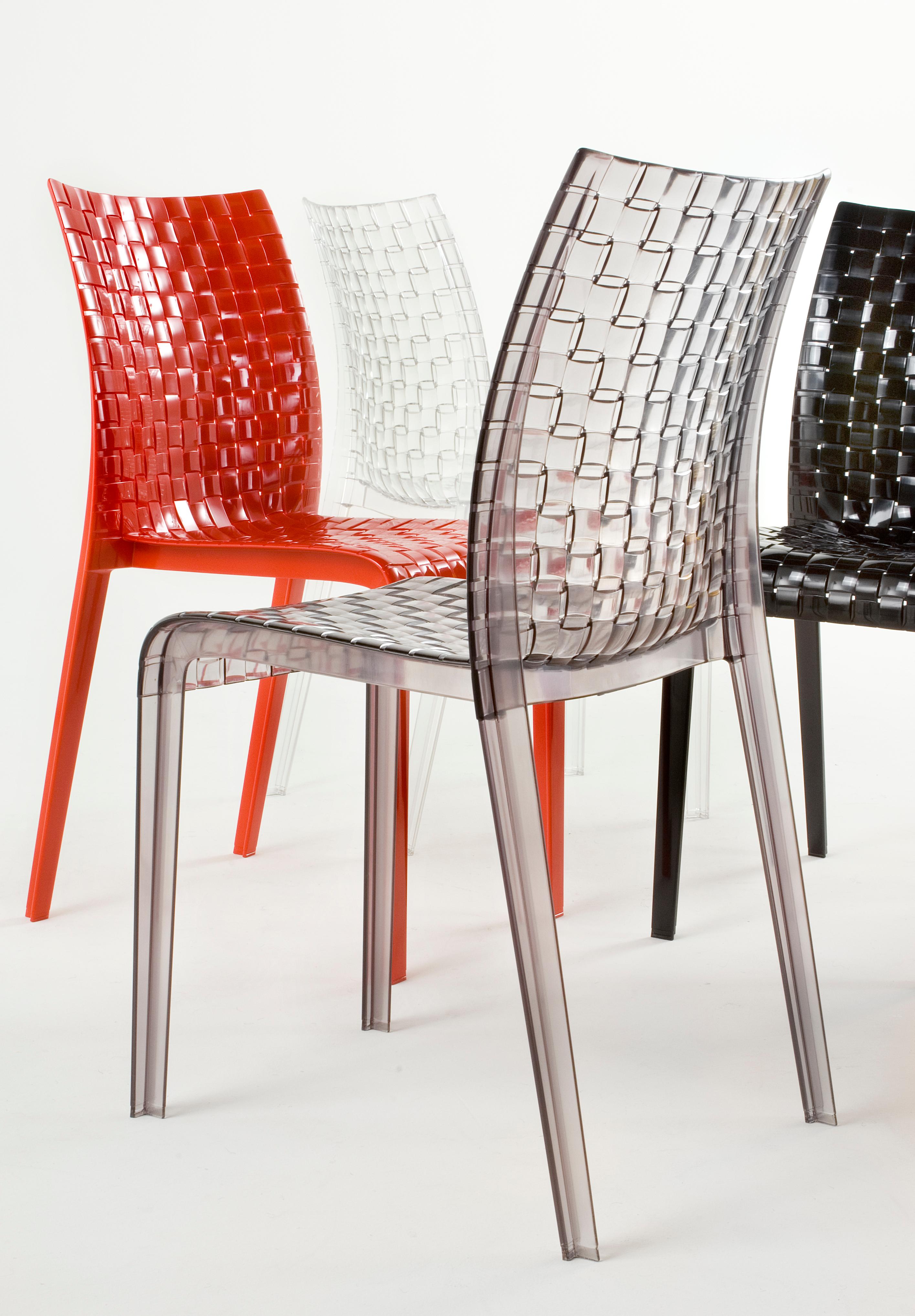 Contemporary Kartell Set of 2 Ami Ami Chair in Crystal by Tokujin Yoshioka For Sale