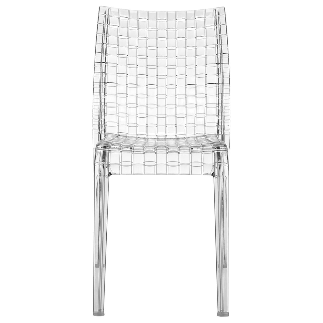 Kartell Set of 2 Ami Ami Chair in Crystal by Tokujin Yoshioka For Sale
