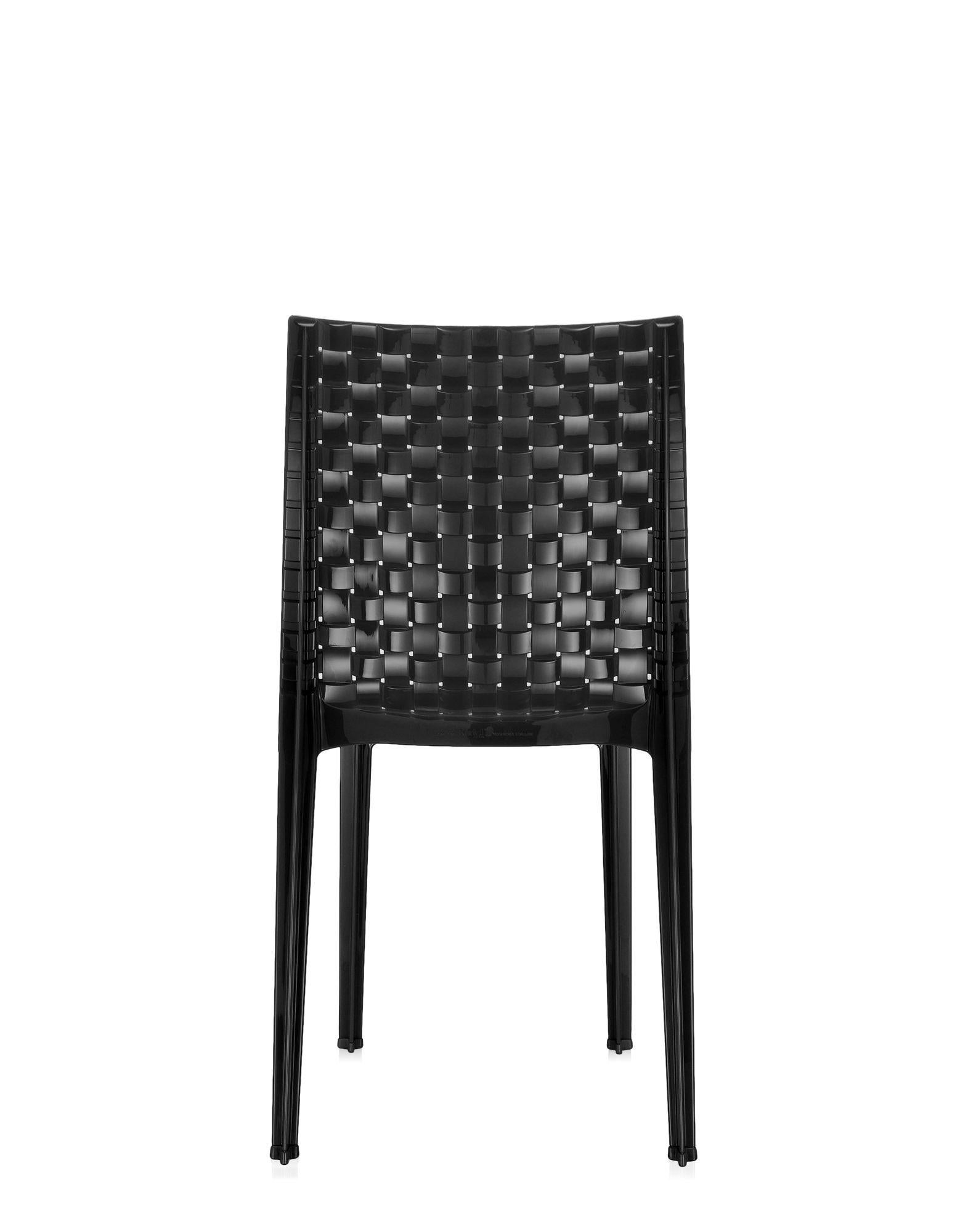Contemporary Kartell Ami Ami Chair in Glossy Black by Tokujin Yoshioka