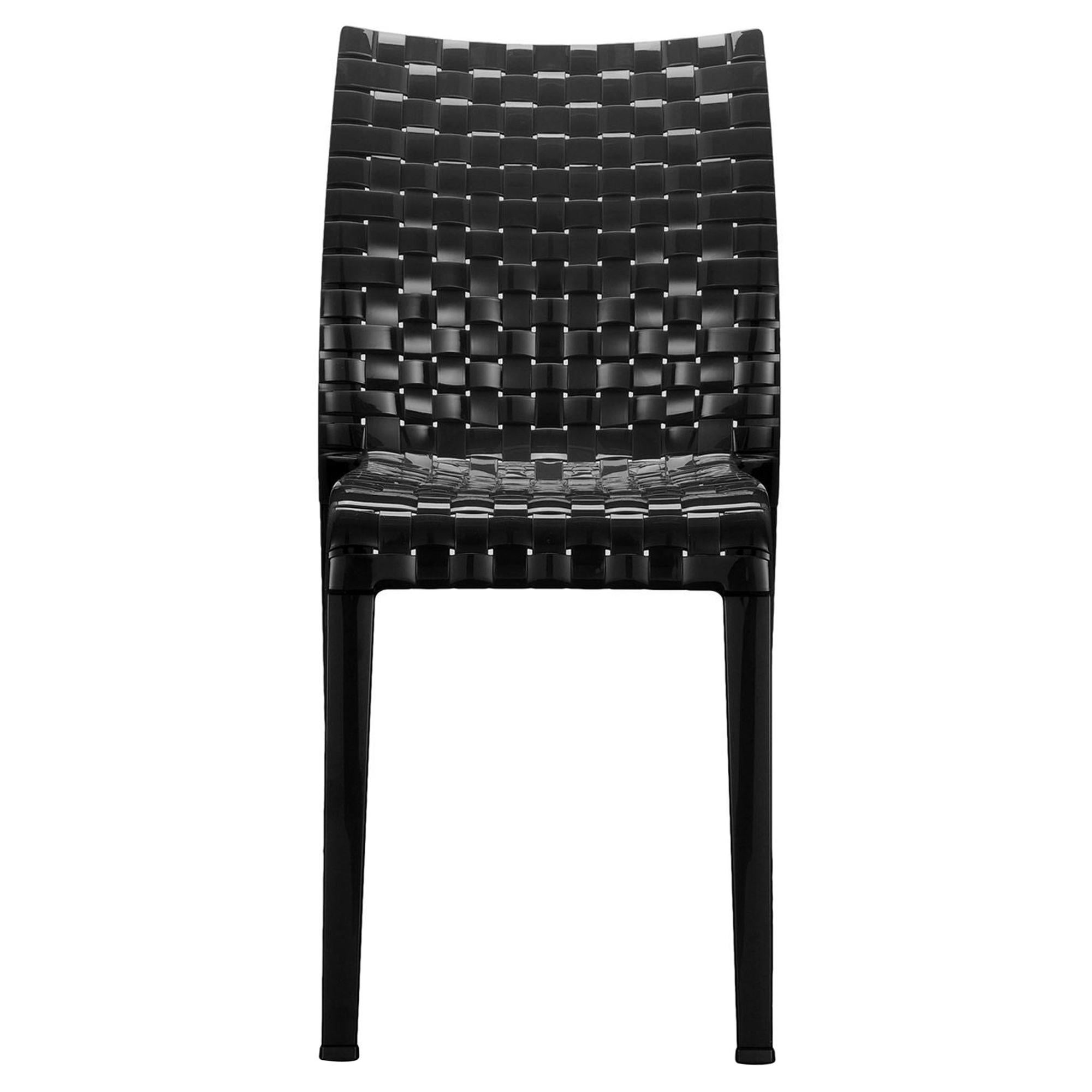 Kartell Ami Ami Chair in Glossy Black by Tokujin Yoshioka