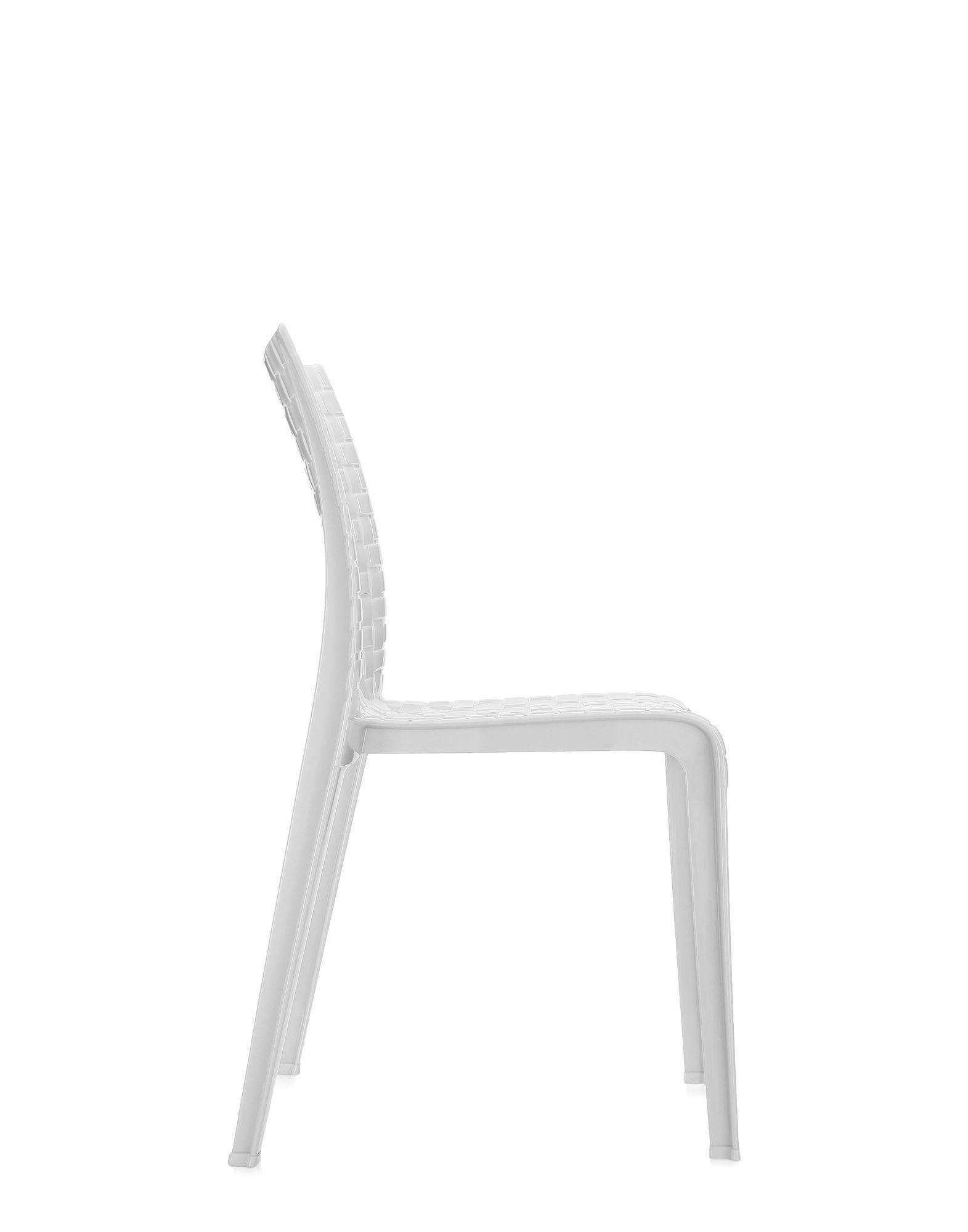 Italian Kartell Ami Ami Chair in Glossy White by Tokujin Yoshioka For Sale
