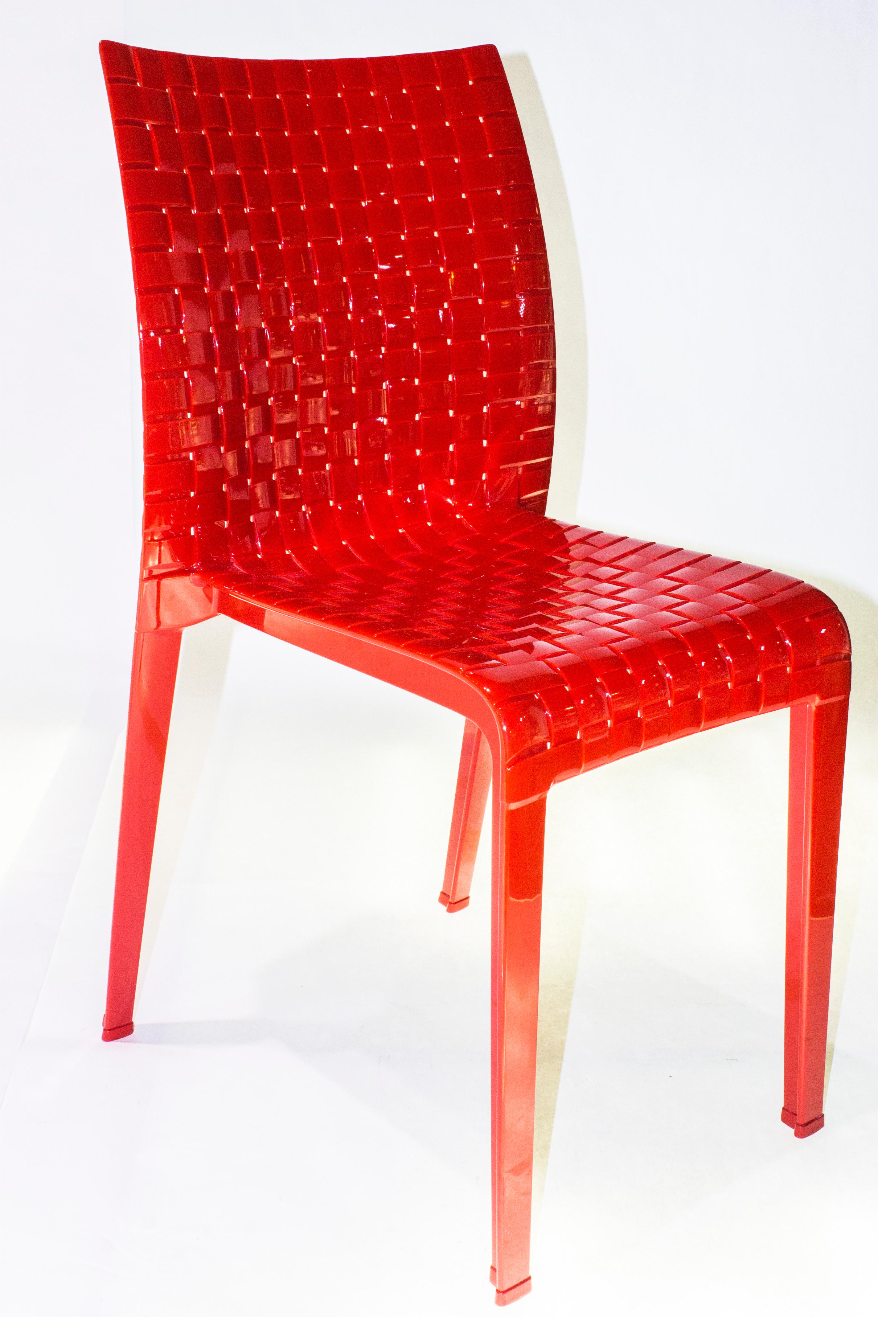 Inspired by the way pattern and texture interweave in a fabric, the Ami Ami chair (its name in Japanese literally means 