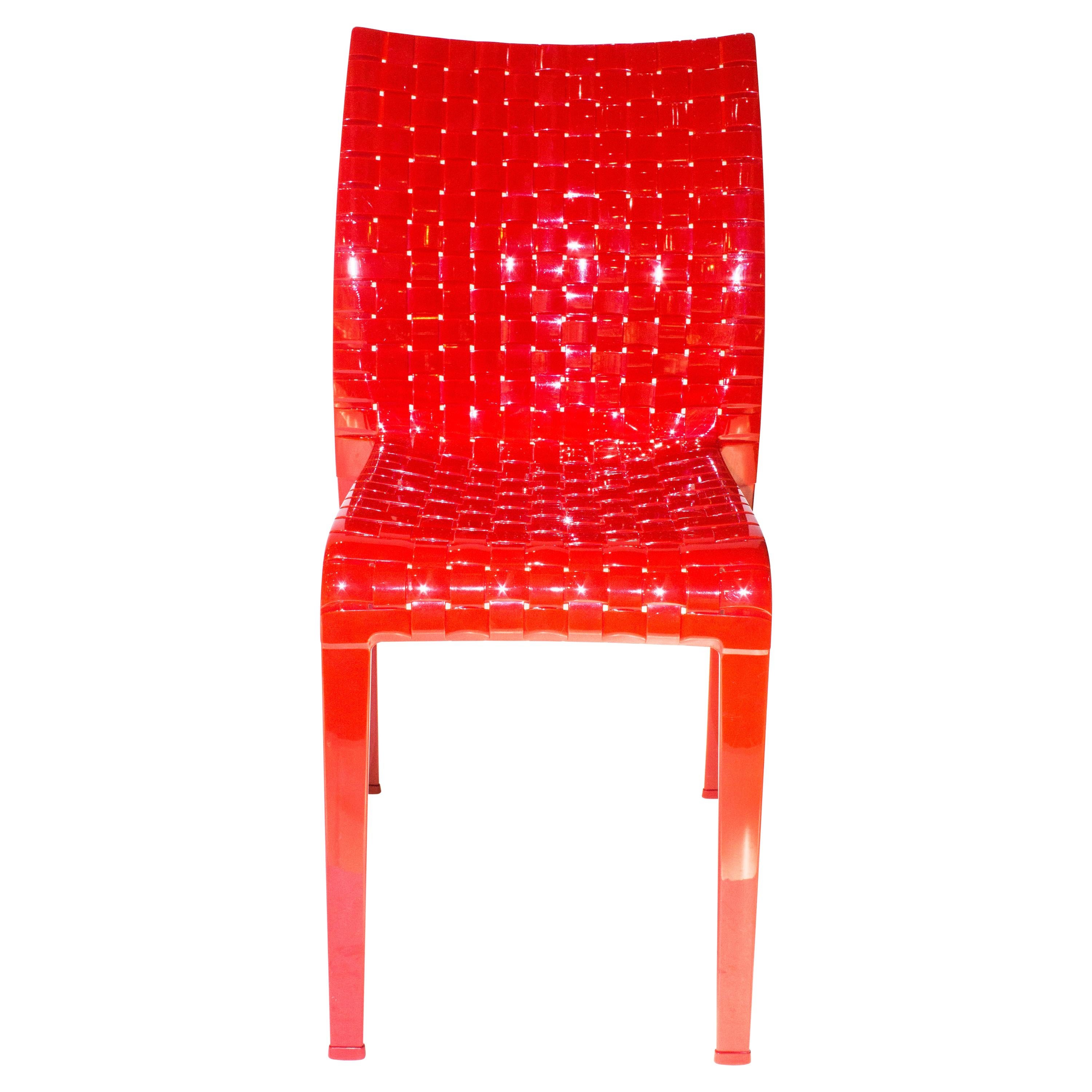 Kartell Ami Ami Chair in Red by Tokujin Yoshioka For Sale