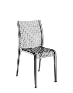 Kartell Set of 2 Ami Ami Chair in Smoke by Tokujin Yoshioka