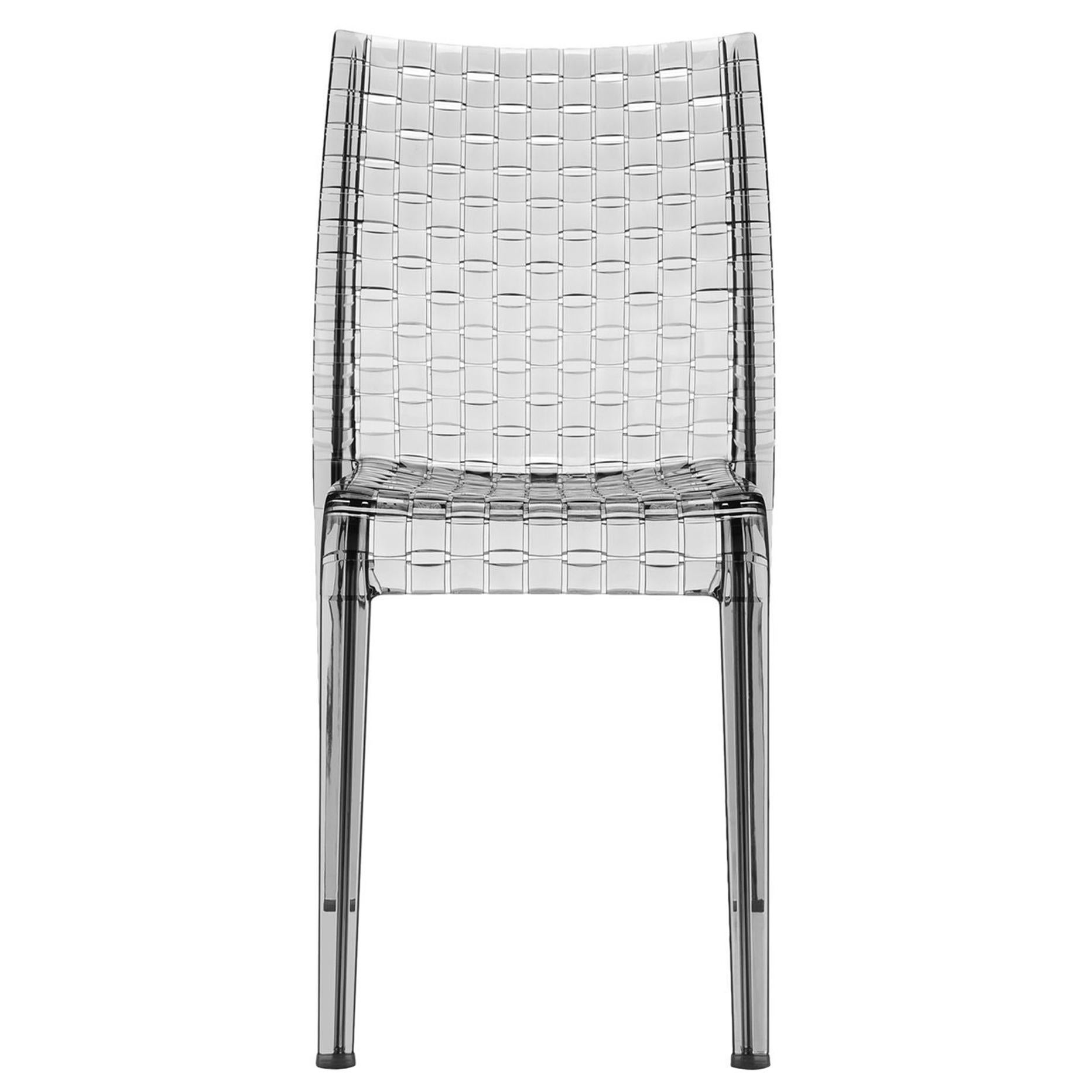 Kartell Set of 2 Ami Ami Chair in Smoke by Tokujin Yoshioka For Sale