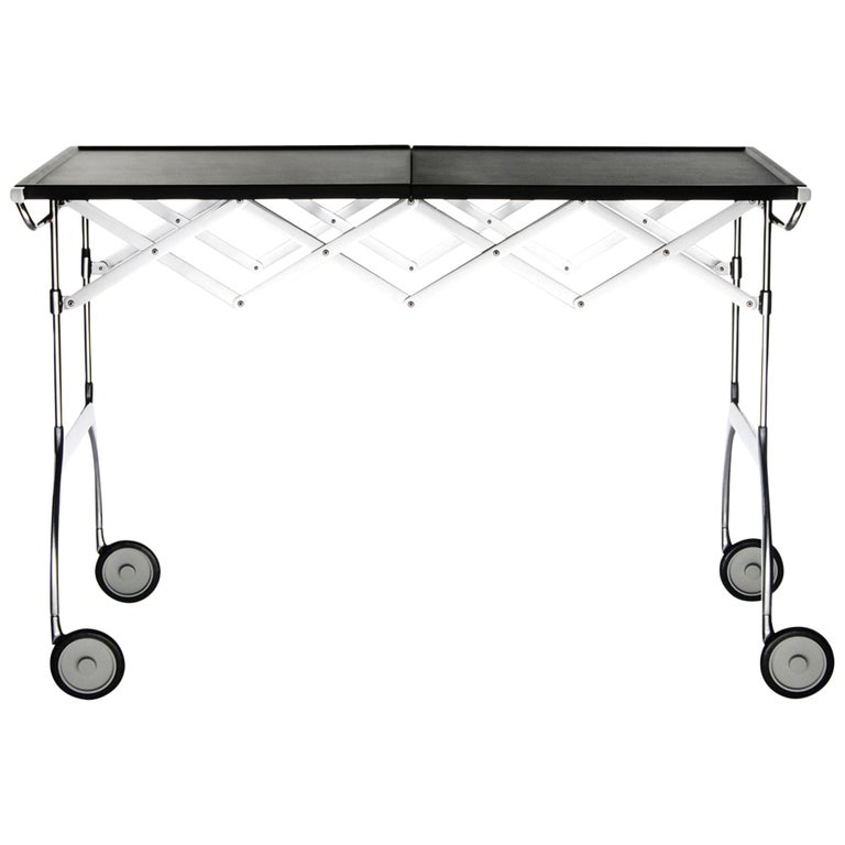 Kartell Battista Trolley in Black by Antonio Citterio and Oliver Löw For  Sale at 1stDibs