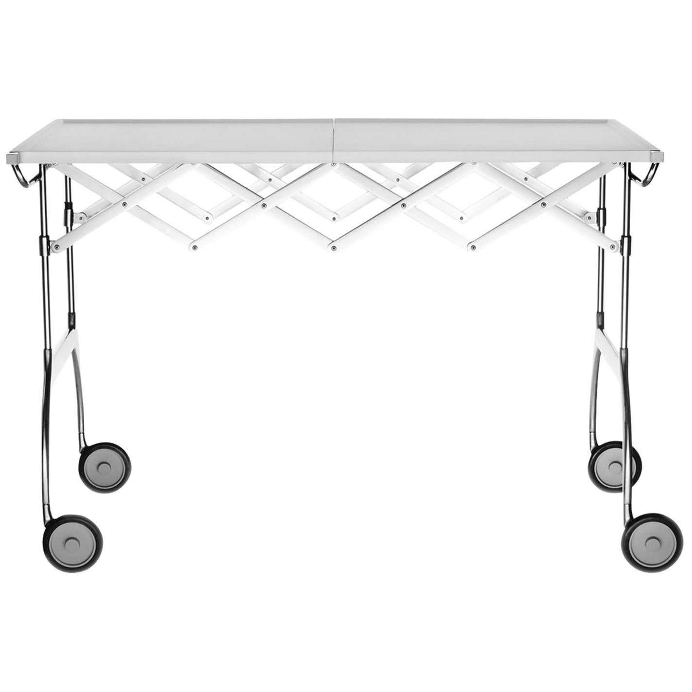 Kartell Battista Trolley in White by Antonio Citterio & Oliver Löw en vente