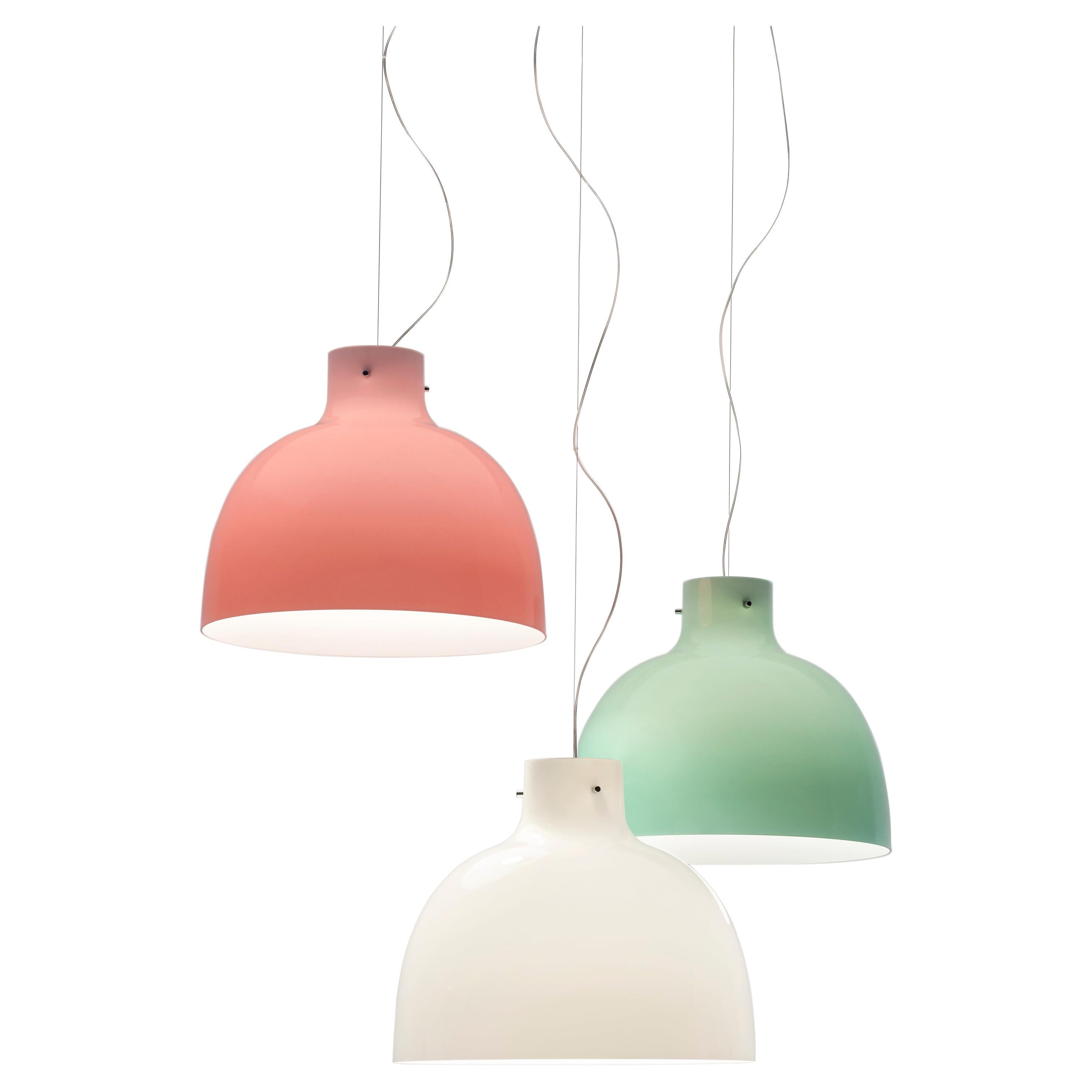 Lampe à suspension Kartell Bellissima en vert brillant et blanc par Ferruccio Laviani en vente