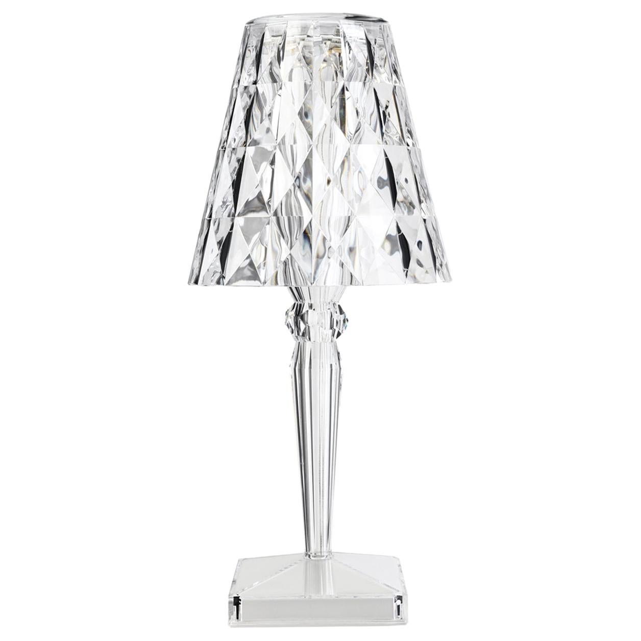 Kartell Big Battery Lamp in Crystal by Ferruccio Laviani For Sale