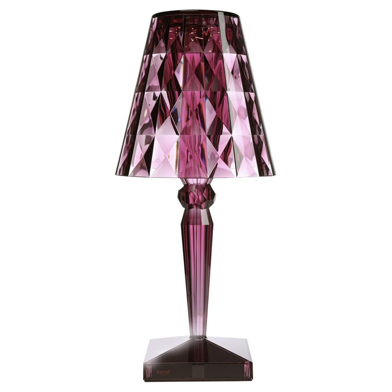 Kartell Big Battery Lamp in Plum by Ferruccio Laviani For Sale