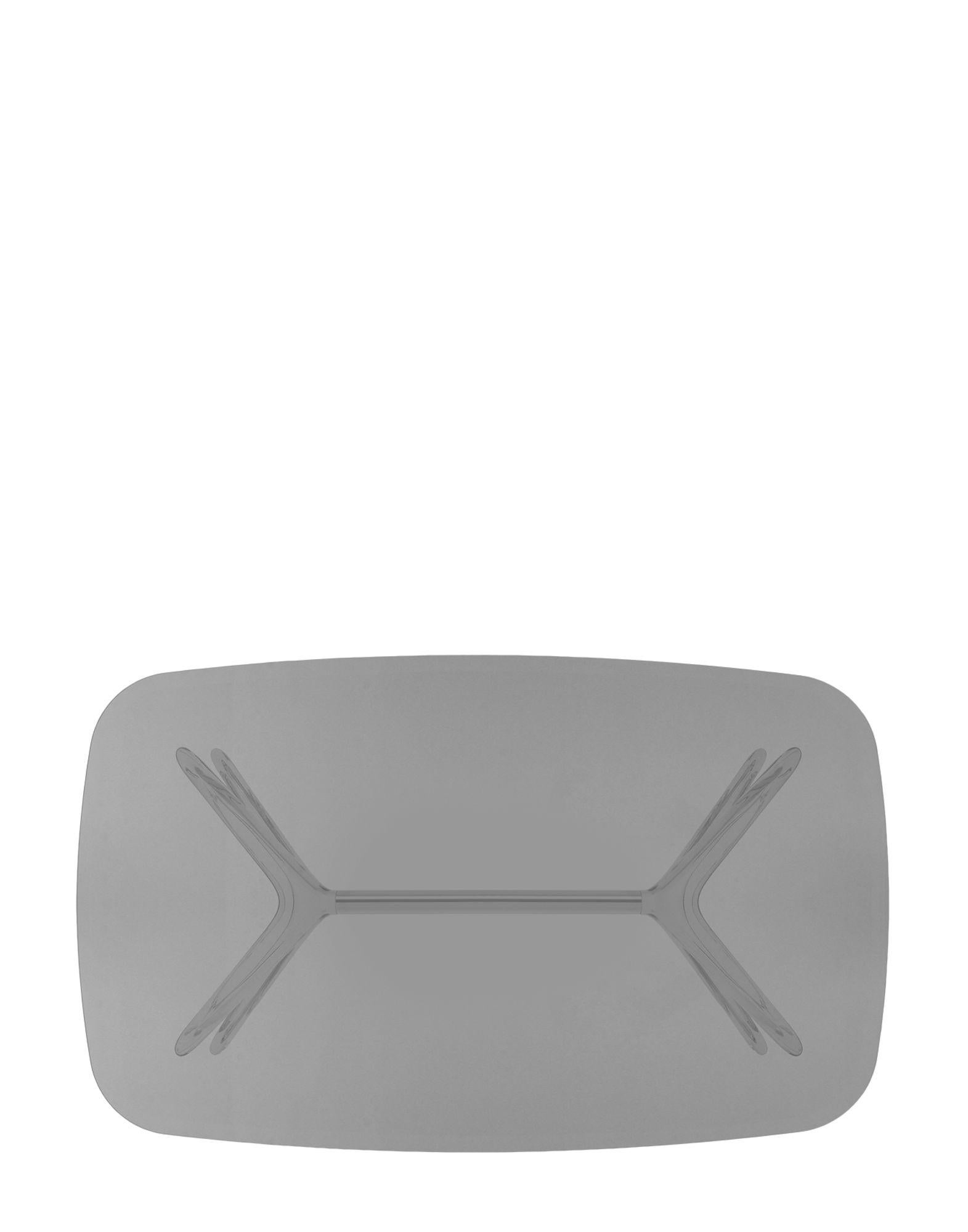 Moderne Table rectangulaire Kartell Blast en chrome avec plateau fumé de Philippe Starck en vente