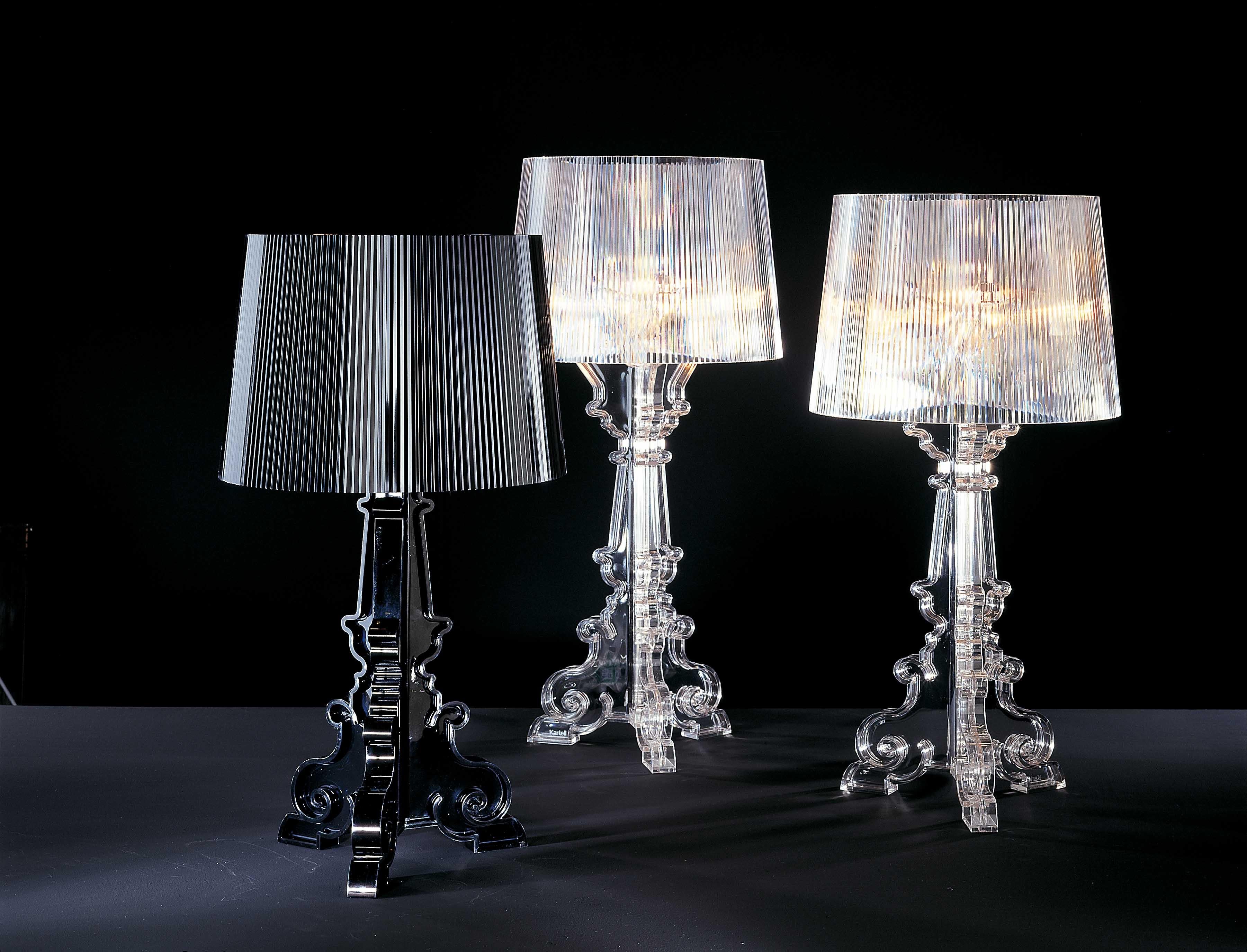 Kartell Bourgie-Lampe in glänzendem Schwarz von Ferruccio Laviani (21. Jahrhundert und zeitgenössisch) im Angebot