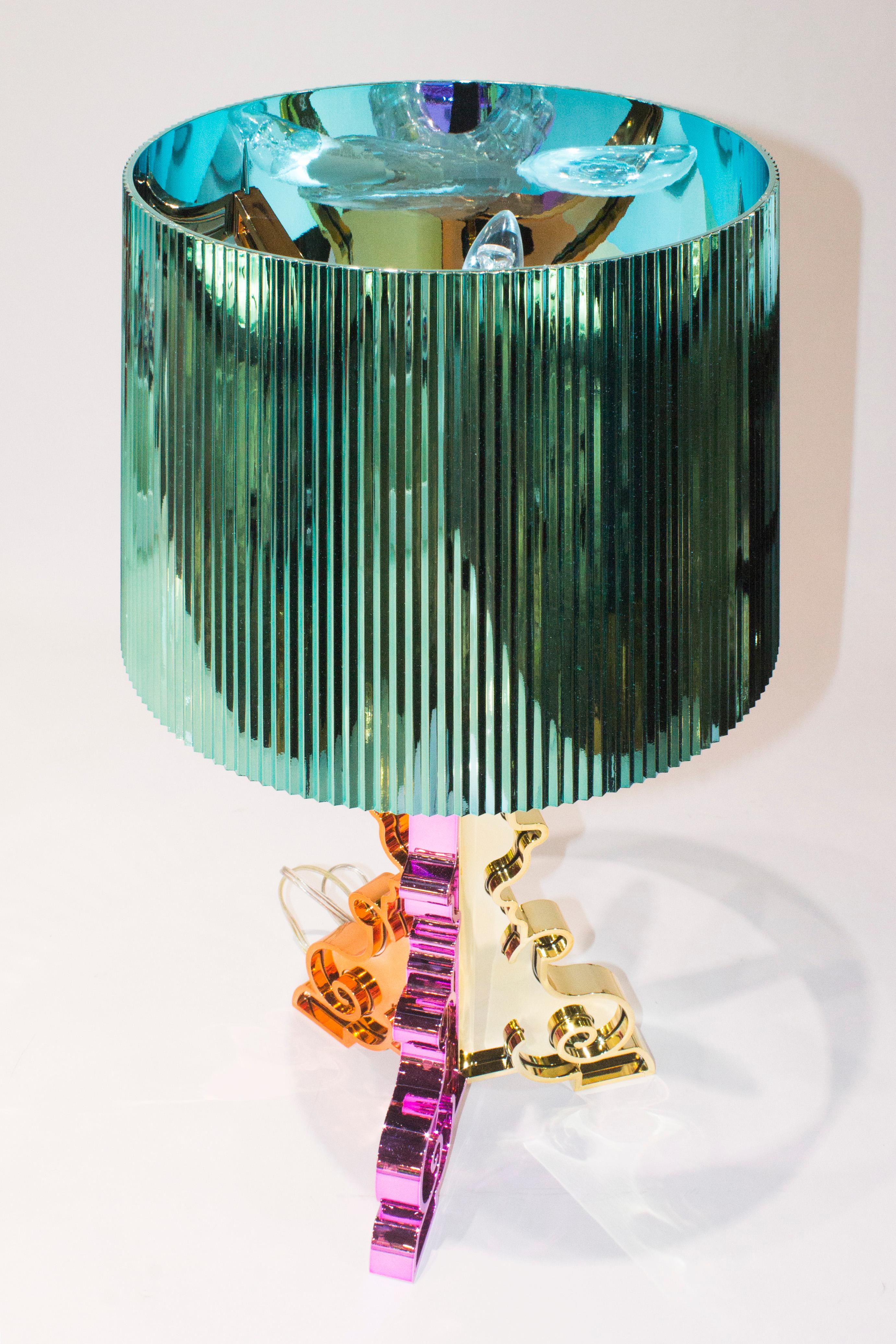 Kartell Bourgie Lamp in Multicolored Blue by Ferruccio Laviani For Sale at  1stDibs