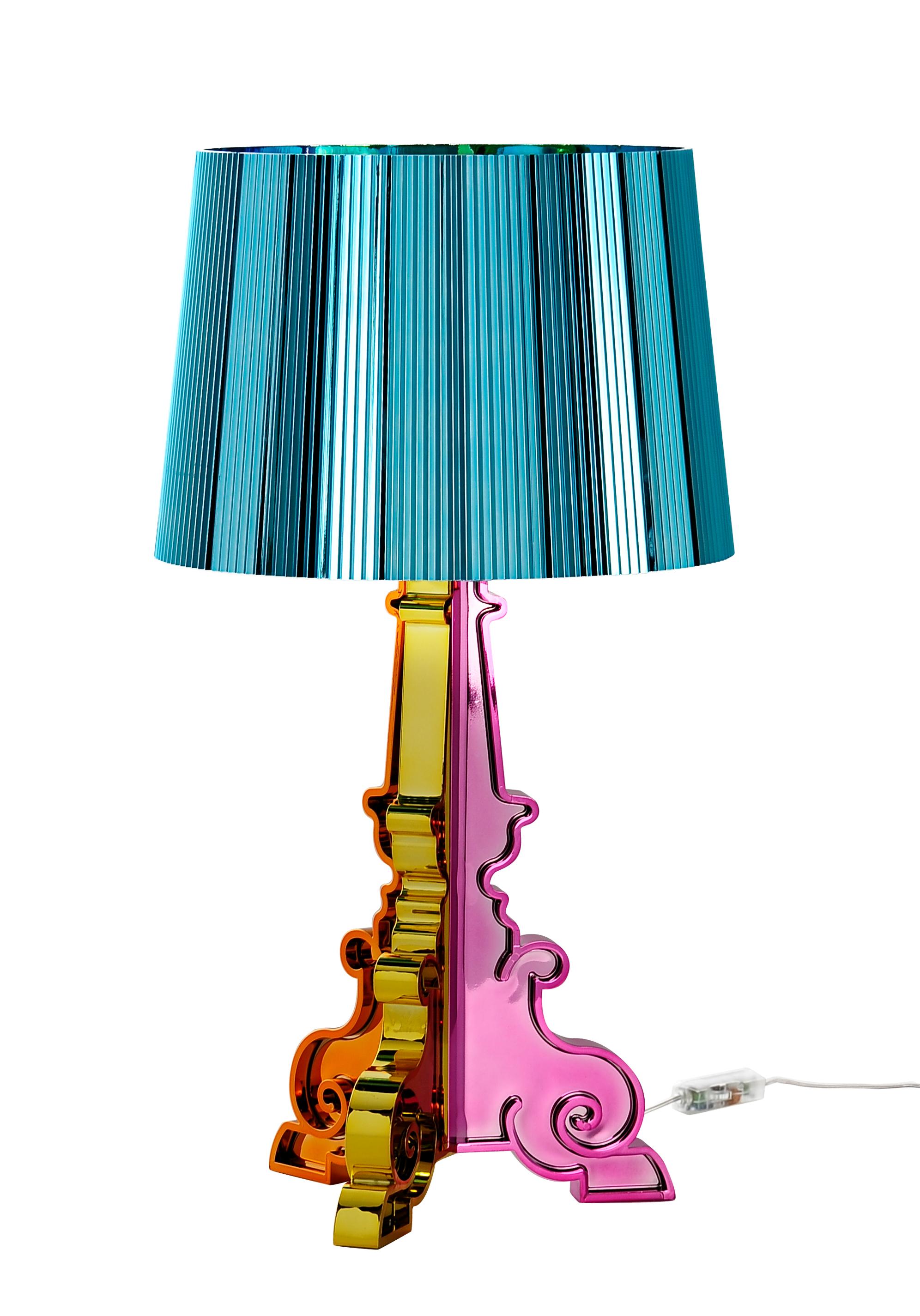 Italian Kartell Bourgie Lamp in Multicolored Blue by Ferruccio Laviani For Sale