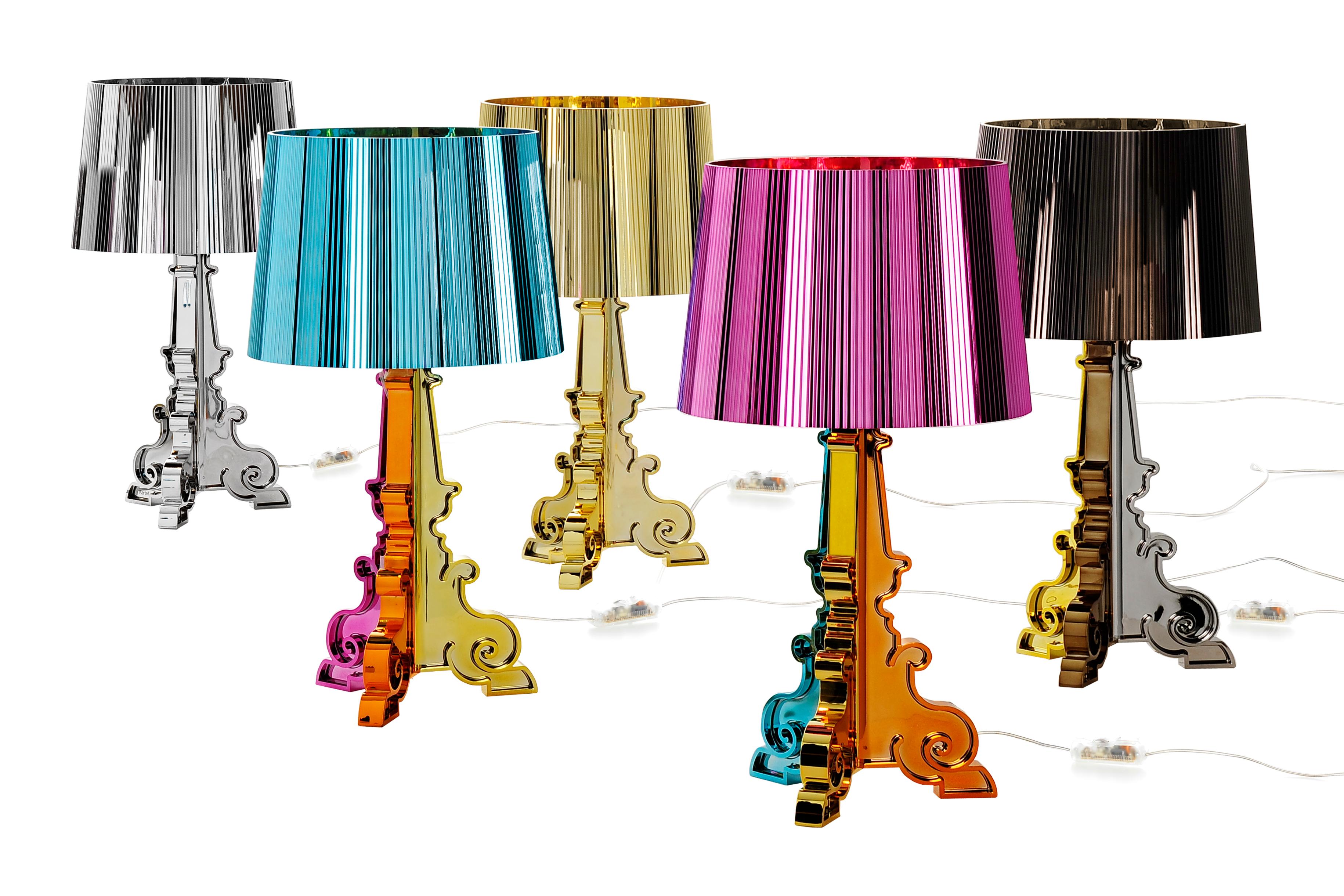 Moderne Lampe Kartell Bourgie multicolore fuchsia de Ferruccio Laviani en vente