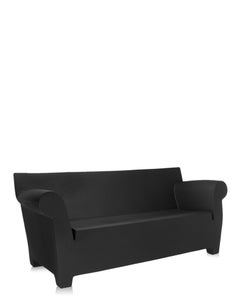 Kartell Bubble Club 2-Seat Sofa in Black by Philippe Starck