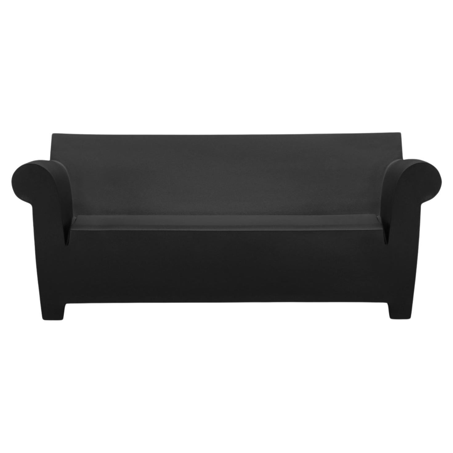 Kartell Bubble Club 2-Seat Sofa in Black by Philippe Starck