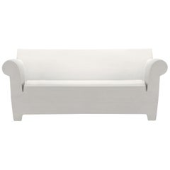 Kartell Bubble Club 2-Seat Sofa in Zinc White by Philippe Starck