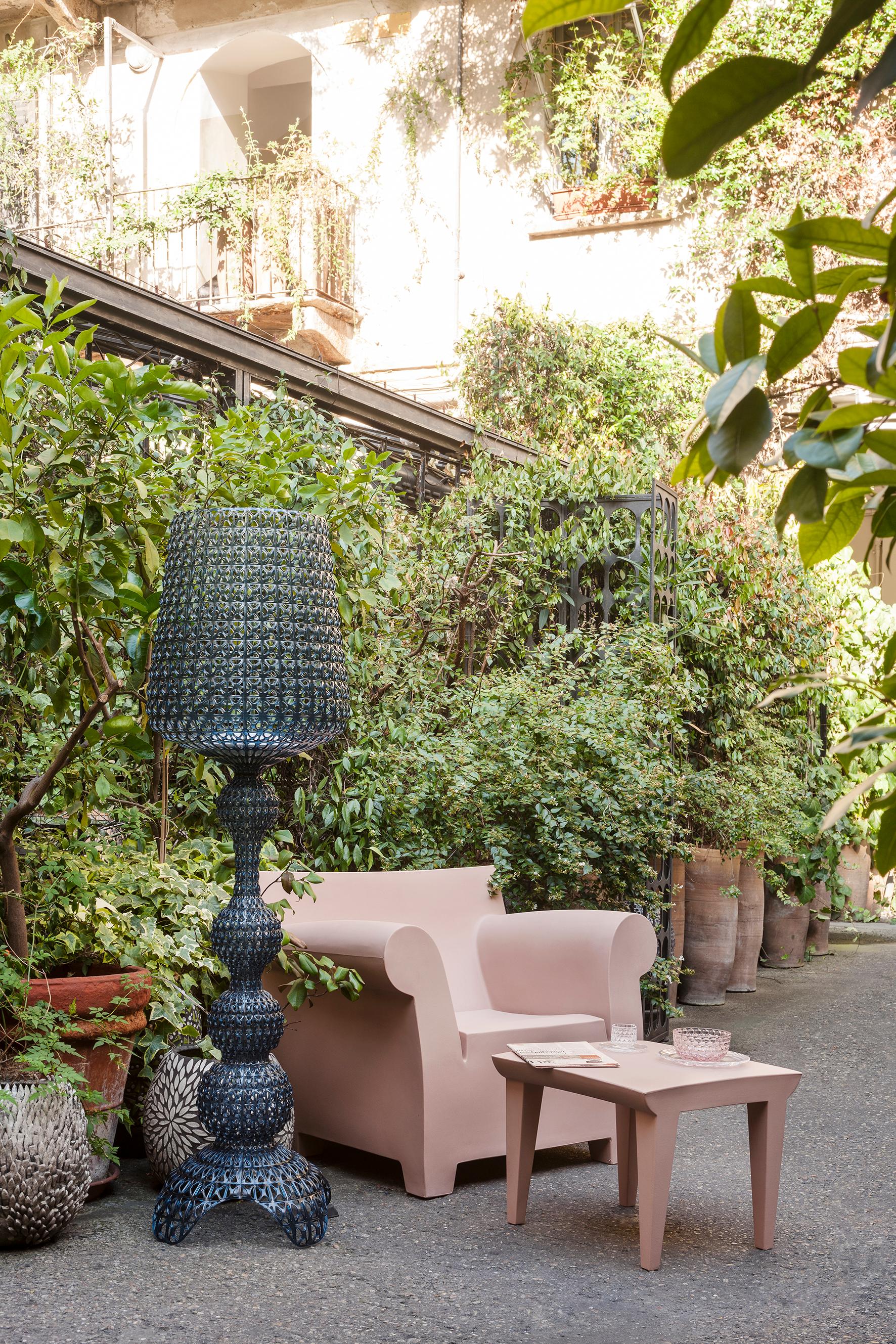Plastique Fauteuil Kartell Bubble Club vert par Philippe Starck en vente