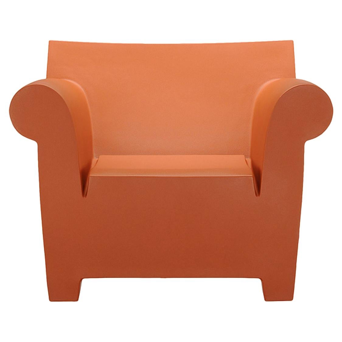 Kartell Bubble Club Armchair in Ochre by Philippe Starck For Sale