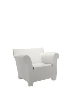 Kartell Bubble Club Armchair in Zinc White by Philippe Starck