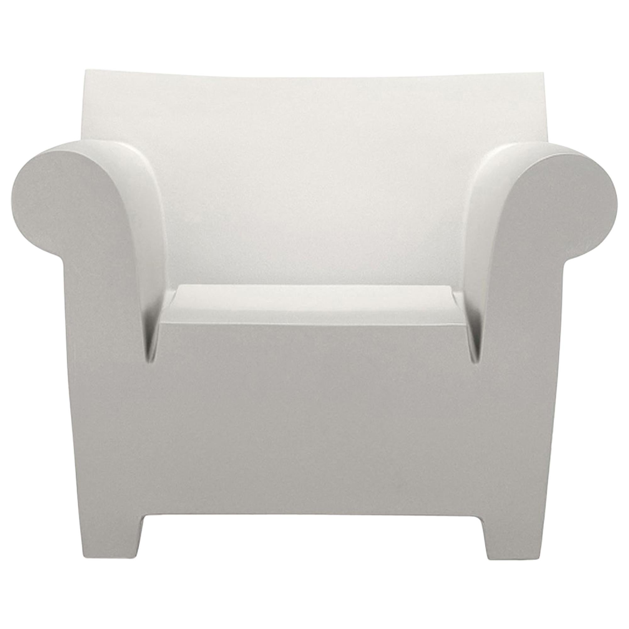 Kartell Bubble Club Armchair in Zinc White by Philippe Starck