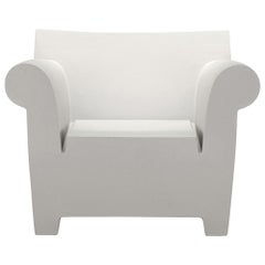 Fauteuil Kartell Bubble Club en zinc blanc de Philippe Starck