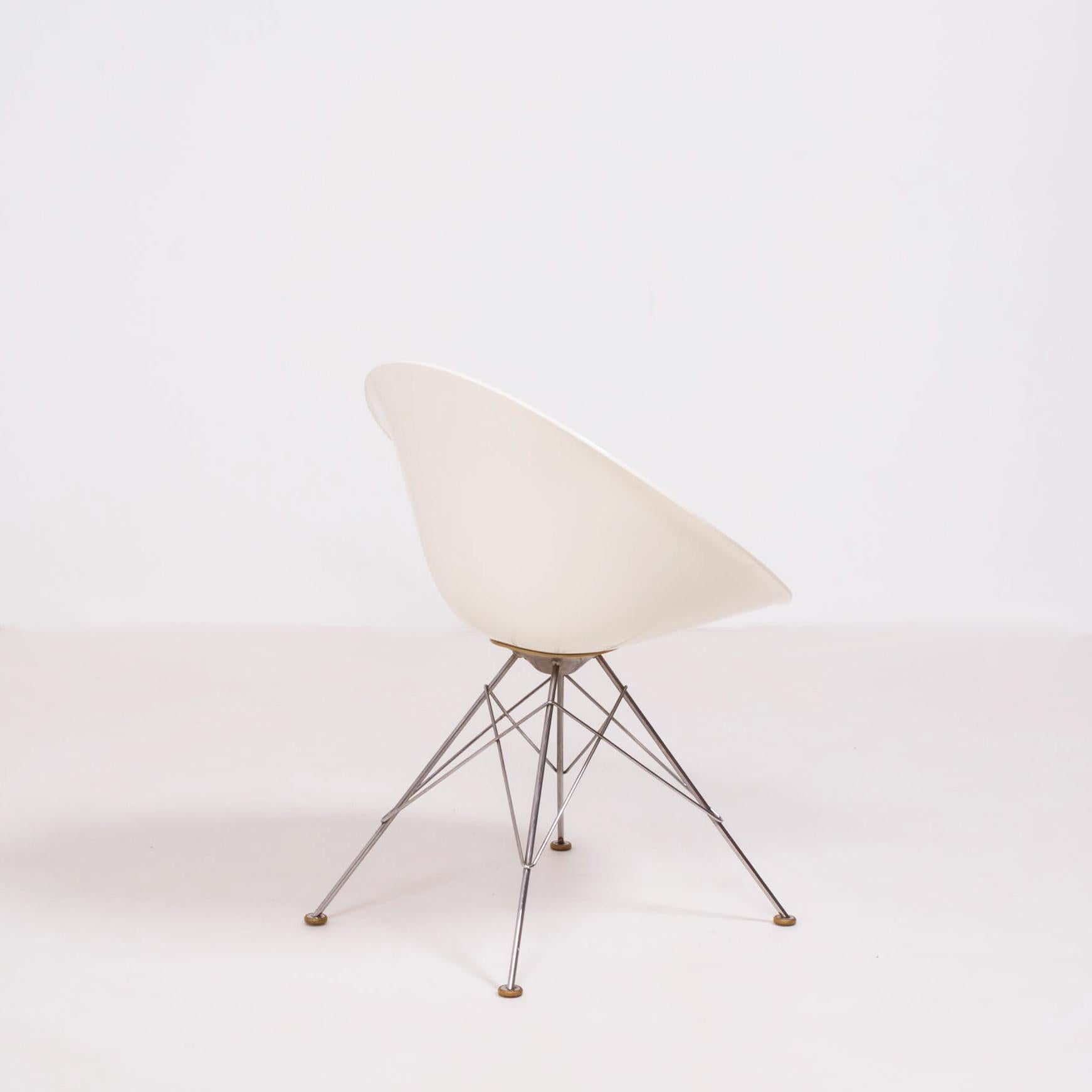 italien Chaise de salle à manger moderne Ero/S blanche Kartell par Philippe Starck en vente
