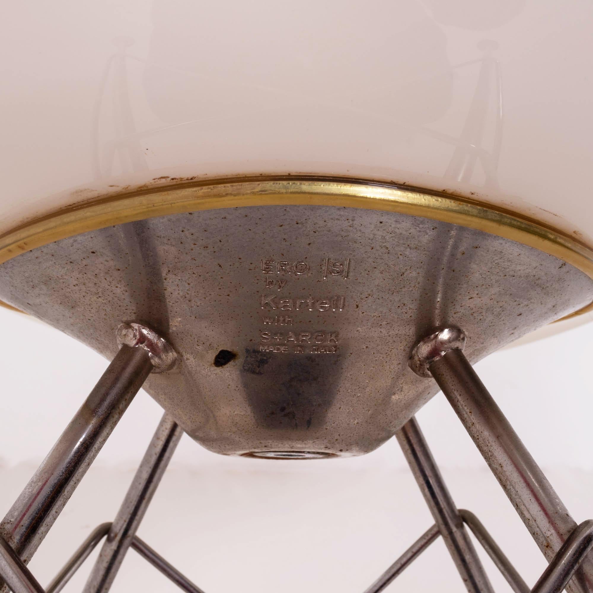 Acier Chaise de salle à manger moderne Ero/S blanche Kartell par Philippe Starck en vente