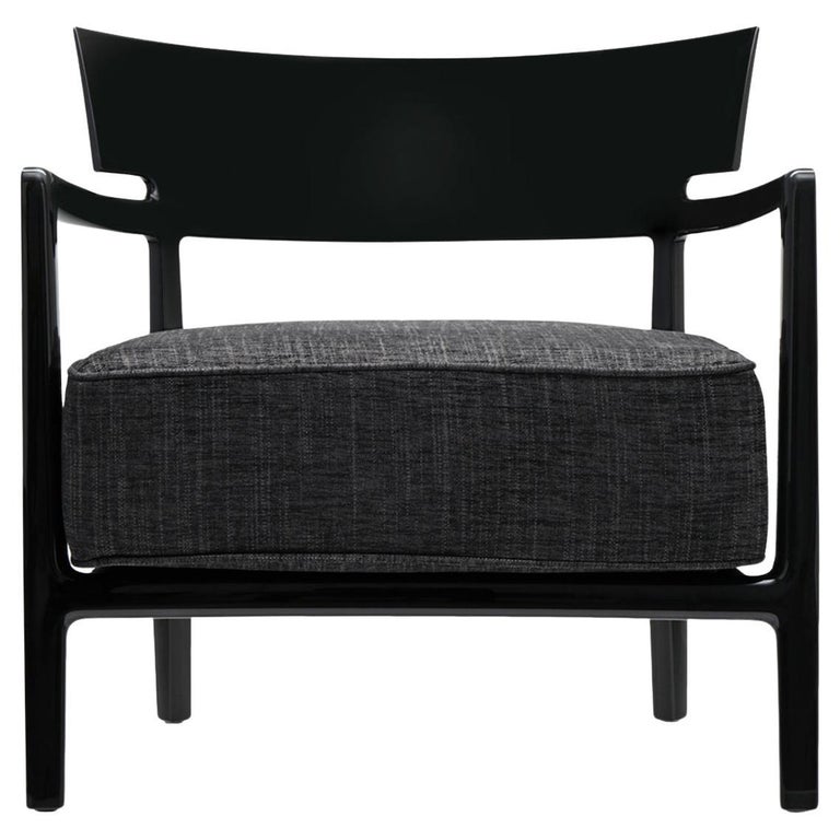 Kartell Cara Chair Black Antracite by Philippe Starck with Sergio Schito  For Sale at 1stDibs