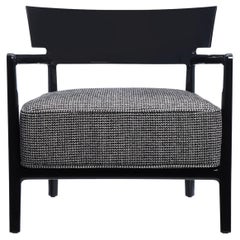 Kartell Cara Chair Black Beige by Philippe Starck with Sergio Schito