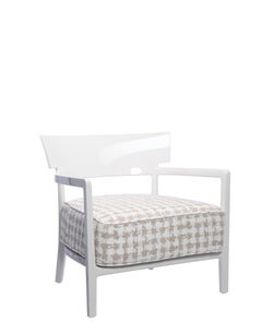 Kartell Cara Chair Ivory White Beige by Philippe Starck with Sergio Schito