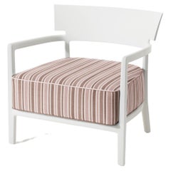 Kartell Cara Mat Outdoor Chair in White Green by Philippe Starck & Sergio Schito