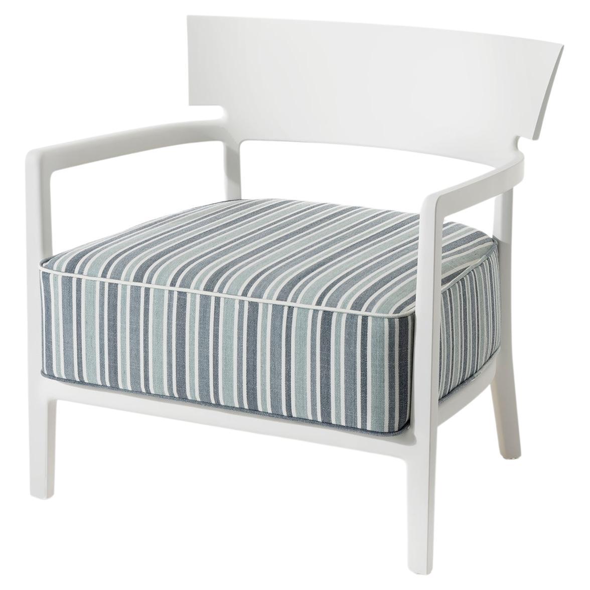Kartell Cara Mat Outdoor-Stuhl in Weiß-Grün von Philippe Starck & Sergio Schito im Angebot