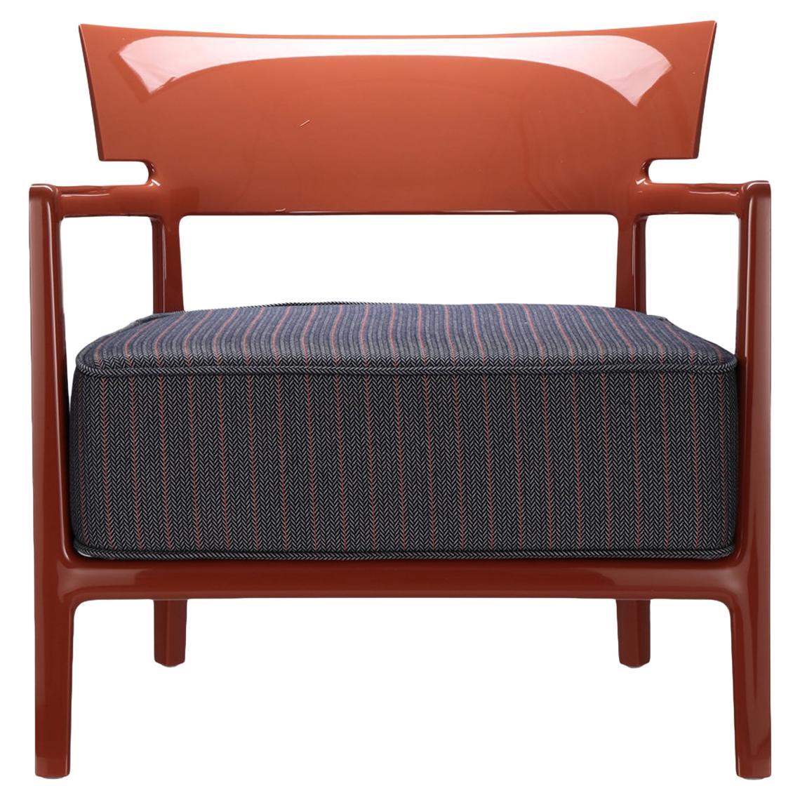 Kartell Cara Outdoor Chair by Philippe Starck in Rusty Blue Orange