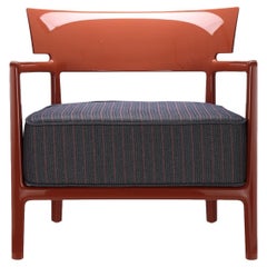 Used Kartell Cara Outdoor Chair by Philippe Starck in Rusty Blue Orange