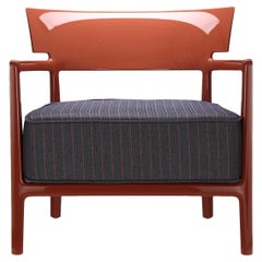 Silla de exterior Kartell Cara de Philippe Starck en azul oxidado naranja