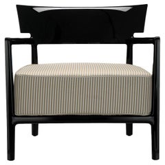 Kartell Cara Outdoor Chair by Philippe Starck with Sergio Schito in Black Beige