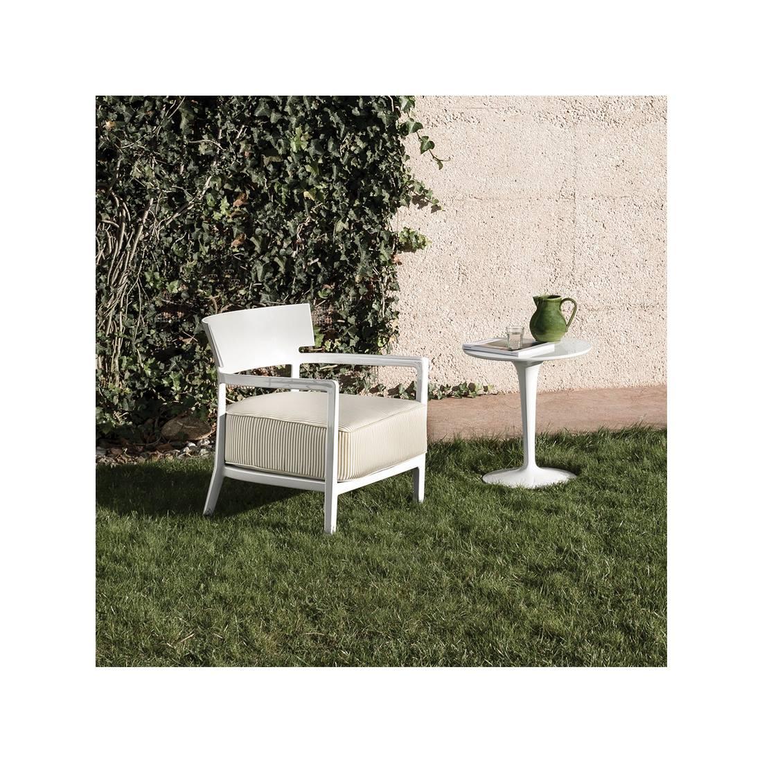 Kartell Cara Outdoor-Stuhl von Philippe Starck mit Sergio Schito in Blau-Orange (Moderne) im Angebot