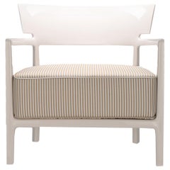 Kartell Cara Outdoor Chair by Philippe Starck with Sergio Schito in Ivory Beige