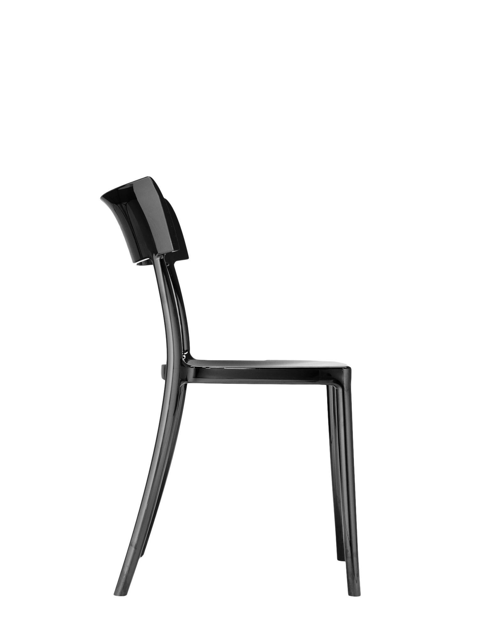 italien Chaise de marche Kartell chat noire de Philippe Starck avec Sergio Schito en vente