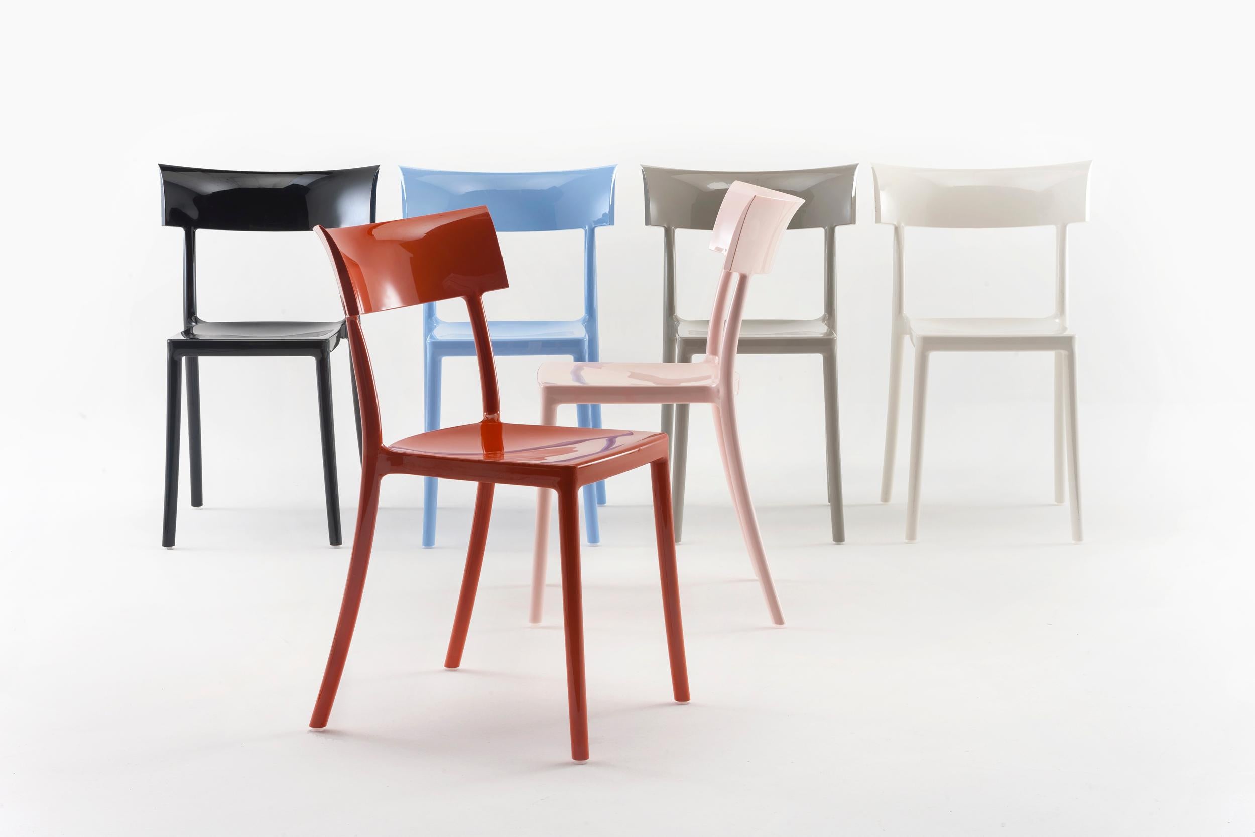 XXI secolo e contemporaneo Sedia Cat Walk di Kartell in grigio di Philippe Starck con Sergio Schito in vendita