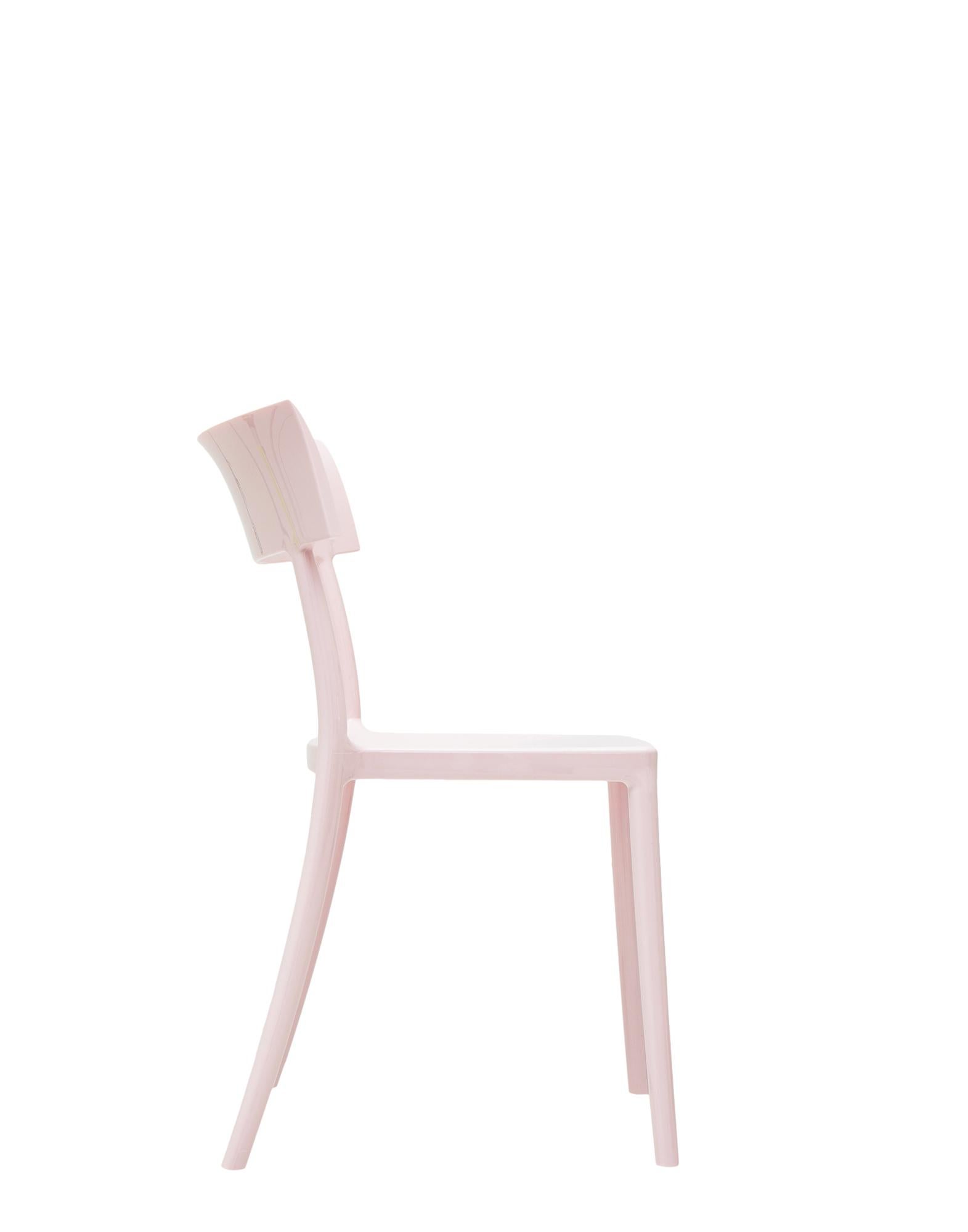 Italian Kartell Cat Walk Chair in Rose by Philippe Starck with Sergio Schito For Sale