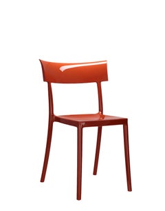 Kartell Cat Walk Chair in Rusty Orange by Philippe Starck with Sergio Schito