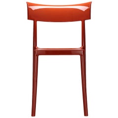 Kartell Cat Walk Chair in Rusty Orange by Philippe Starck with Sergio Schito