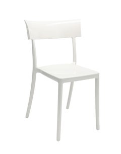 Kartell Cat Walk Chair in White by Philippe Starck with Sergio Schito