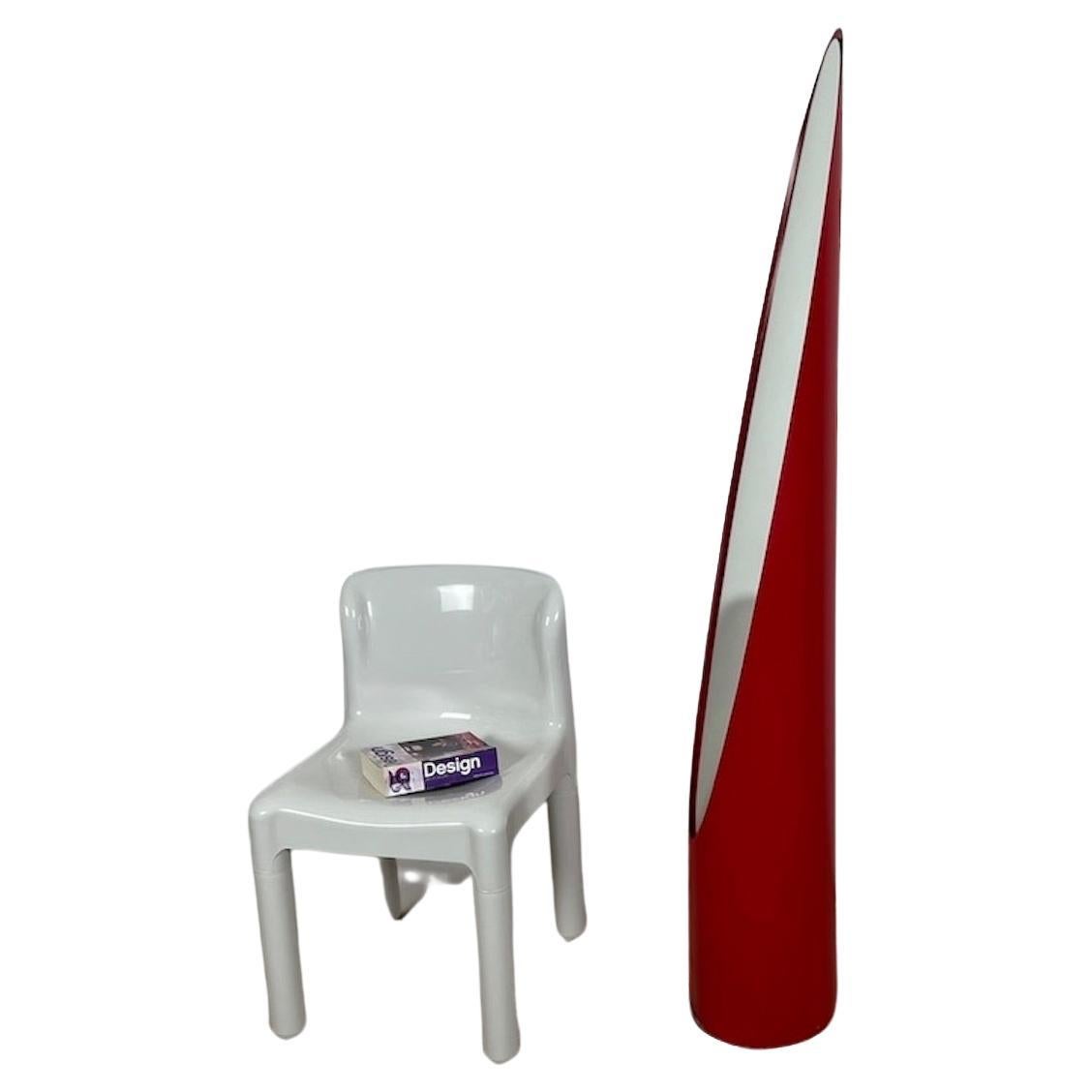 Chaise Kartell modèle 4875 par Carlo Bartoli - Blanc brillant - Italie, années 1970 en vente 3