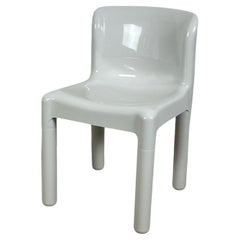Kartell Chair Model 4875 by Carlo Bartoli - Glossy White - Italy, 1970s